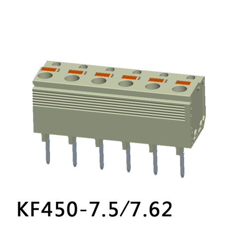 KF450-7.5/7.62 Bloco terminal tipo mola