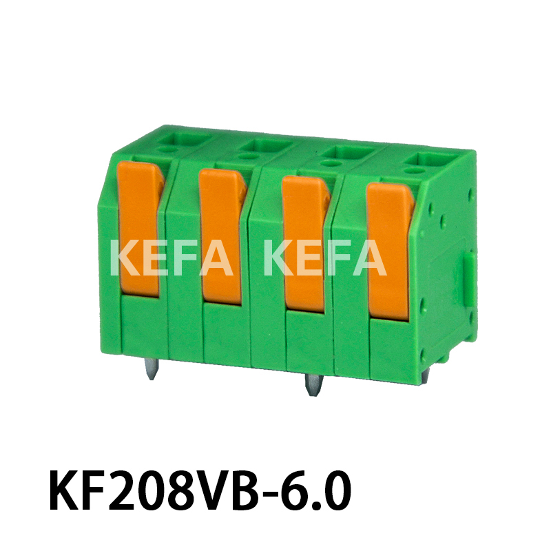 Bloco terminal tipo mola KF208VB-6.0