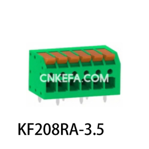 KF208RA-3.5/3.81 Bloco terminal tipo mola