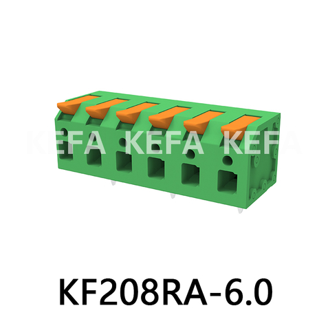 KF208RA-6.0Bloco terminal tipo mola