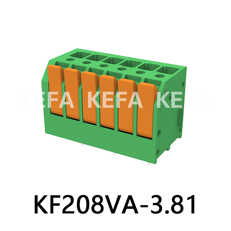 KF208VA-3.5/3.81 Bloco terminal tipo mola
