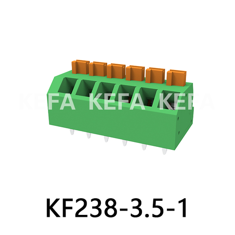 KF238-3.5-1 Bloco terminal tipo mola