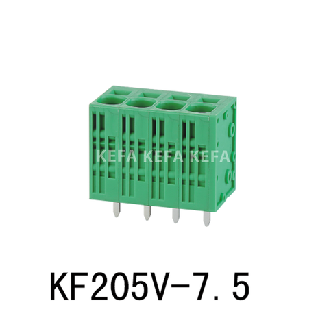 kf205V-7.5 Bloco terminal tipo mola