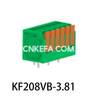 KF208VB-3.5/3.81 Bloco terminal tipo mola