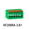 KF208RA-3.5/3.81 Bloco terminal tipo mola