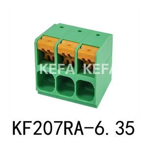 KF207RA-6.35 Bloco terminal tipo mola