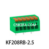 KF208RB-2.5/2.54 Bloco terminal tipo mola