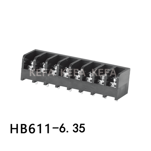 HB611-6.35 Terminal de barreira bloco