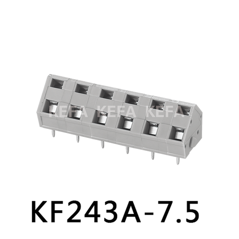 KF243A-7.5 Bloco terminal tipo mola