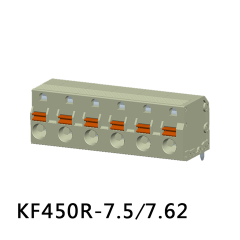 KF450R-7.5/7.62 Bloco terminal tipo mola