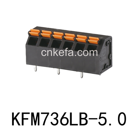 Bloco terminal tipo mola KFM736LB-5.0