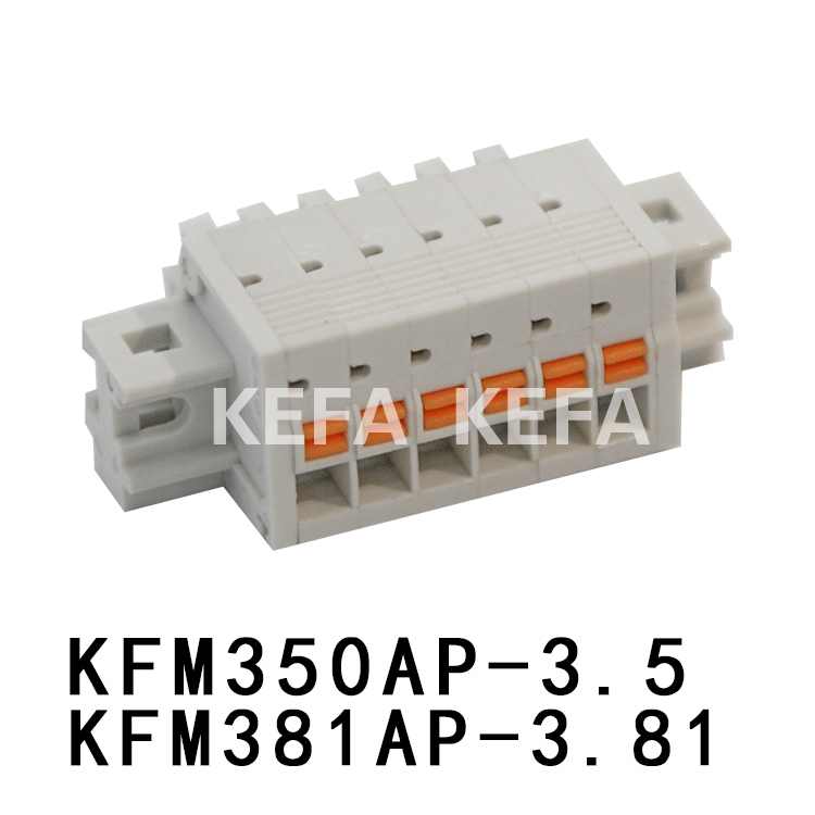 KFM350AP-3.5/ KFM381AP-3.81 Bloco terminal plugável