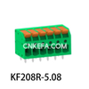 KF208R-5.0/5.08 Bloco terminal tipo mola