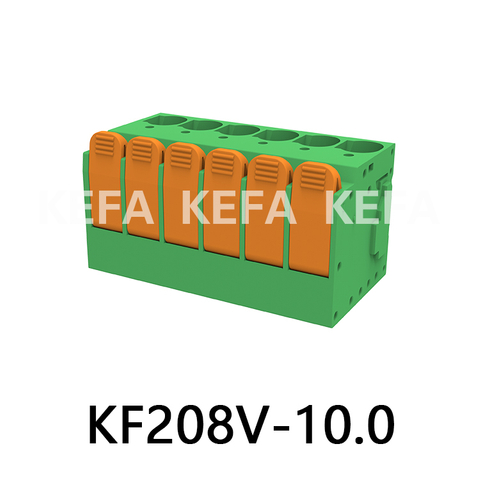KF208V-10.0 Bloco terminal tipo mola