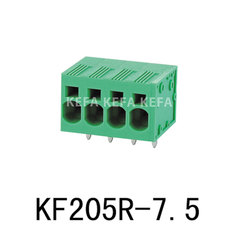 KF205R-7.5 Bloco terminal tipo mola