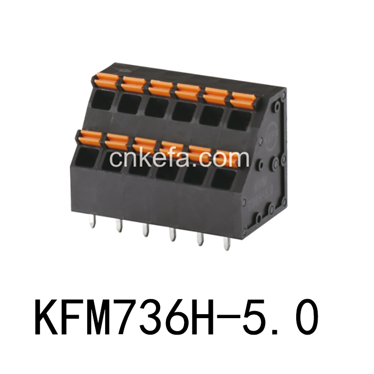Bloco terminal tipo mola KFM736H-5.0