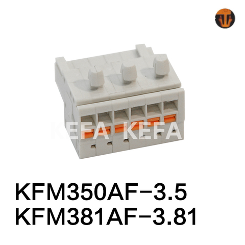 KFM350AF-3.5/ KFM381AF-3.81 BLOCO TERMINAL PLAGGLABLE