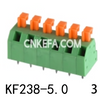 KF238-5.0-3 Bloco terminal tipo mola