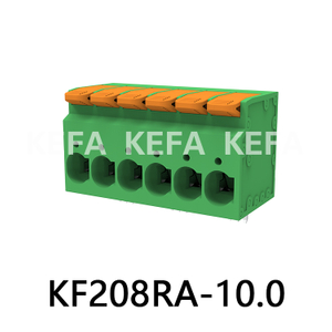 KF208RA-10.0 Bloco terminal tipo mola
