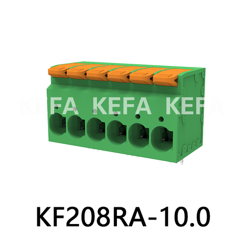 KF208RA-10.0/10.16 Bloco terminal tipo mola
