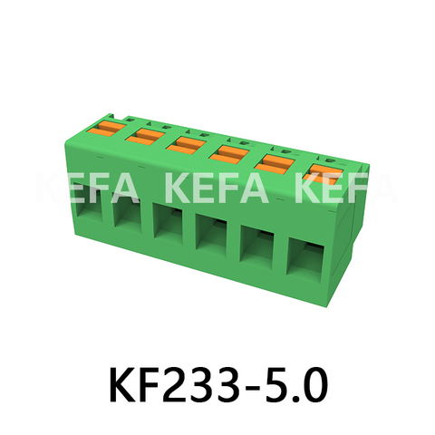 Bloco terminal tipo mola KF233-5.0