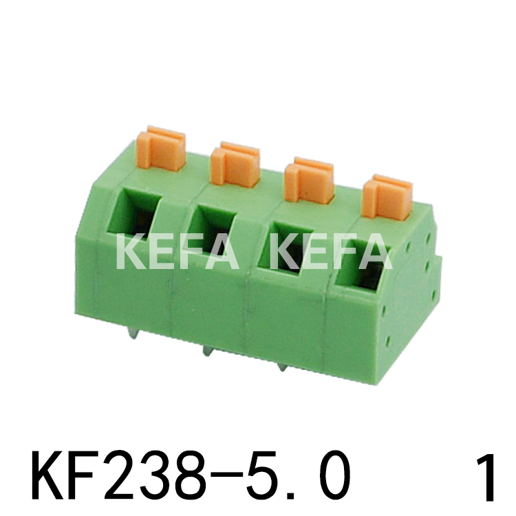 KF238-5.0-1 Bloco terminal tipo mola
