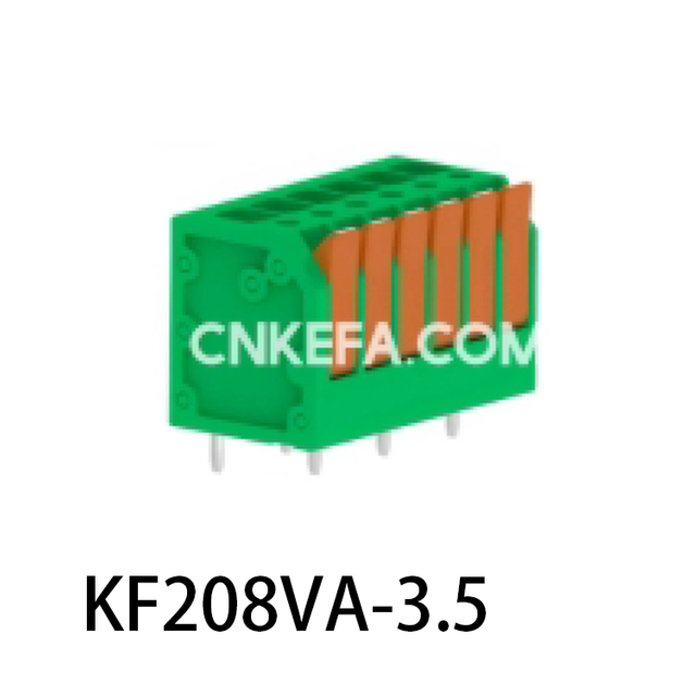 KF208VA-3.5/3.81 Bloco terminal tipo mola