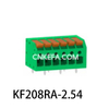 KF208RA-2.5/2.54 Bloco terminal tipo mola