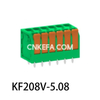 KF208V-5.0/5.08 Bloco terminal tipo mola