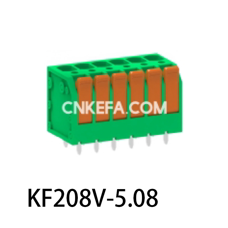 KF208V-5.0/5.08 Bloco terminal tipo mola