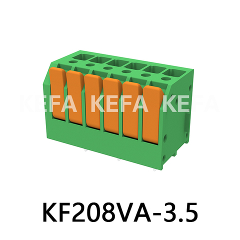 KF208VA-3.5/3.81 Bloco terminal tipo mola
