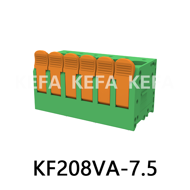 KF208VA-7.5/7.62 Bloco terminal tipo mola
