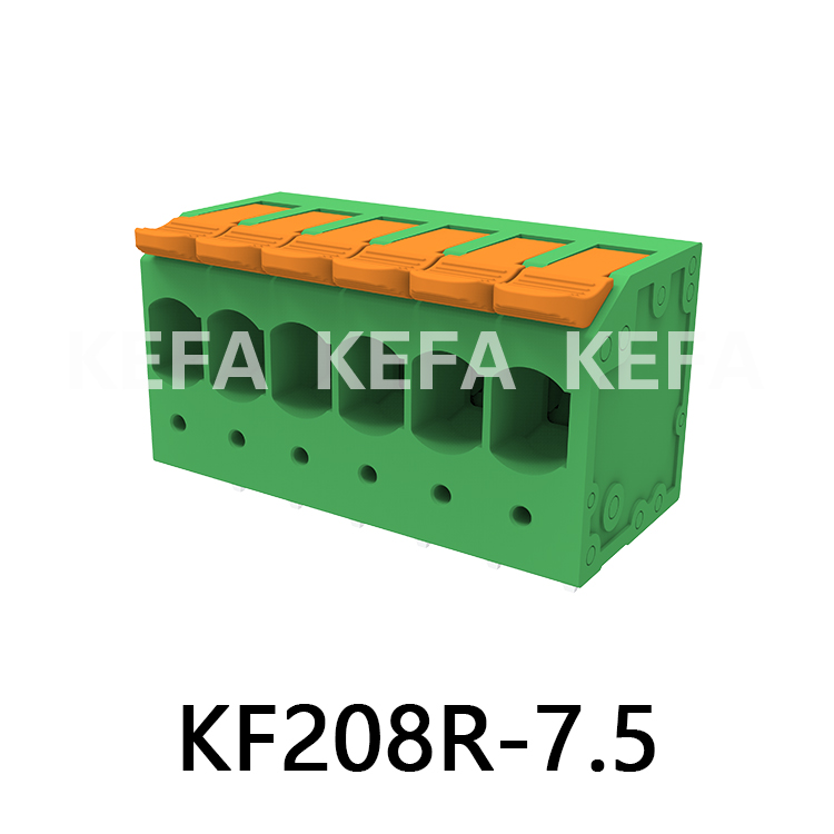 KF208R-7.5/7.62 Bloco terminal tipo mola