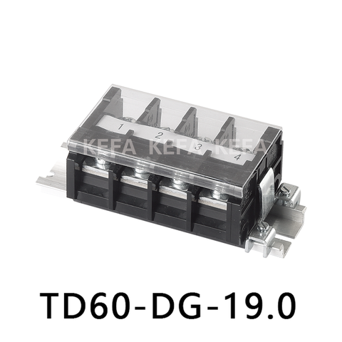 Bloco terminal de trilho Din TD60-DG-19.0