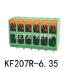 KF207R-6.35 Bloco terminal tipo mola