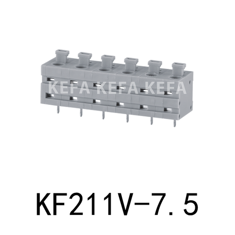 KF211V-7.5 Bloco terminal tipo mola