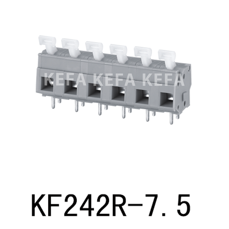 KF242R-7.5-2 Bloco terminal tipo mola