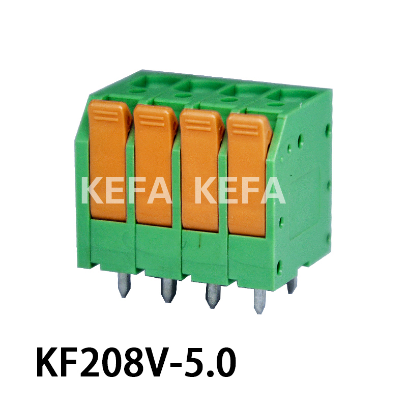 KF208V-5.0/5.08 Terminal de mola bloco de terminal