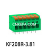 KF208R-3.5/3.81 Bloco terminal tipo mola