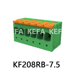KF208RB-7.5/7.62 Bloco terminal tipo mola