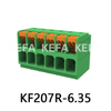 KF207R-6.35 Bloco terminal tipo mola