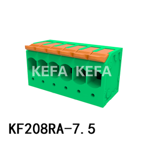 KF208ra-7.5 Terminal do tipo de primavera bloco
