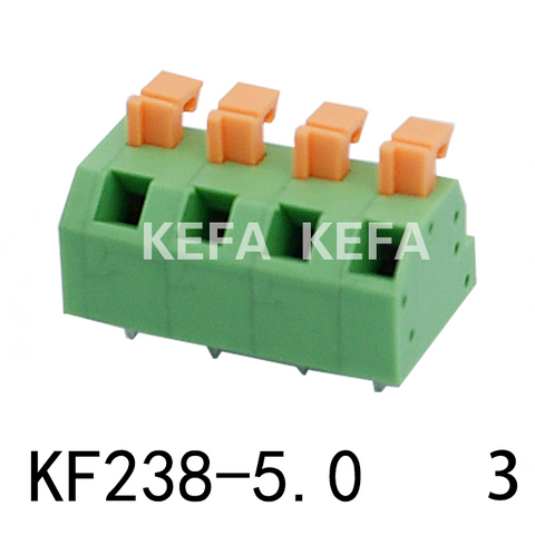 KF238-5.0-3 Bloco terminal tipo mola