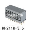 KF211R-3.5 Bloco terminal tipo mola