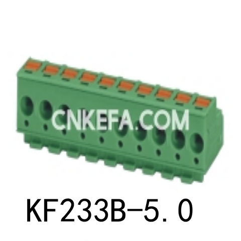 Bloco terminal tipo mola KF233B-5.0