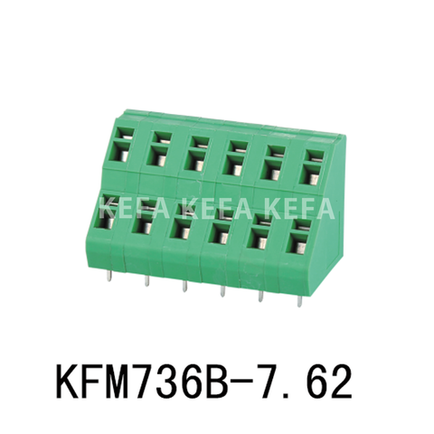 KFM736B-7.62 Bloco terminal tipo mola