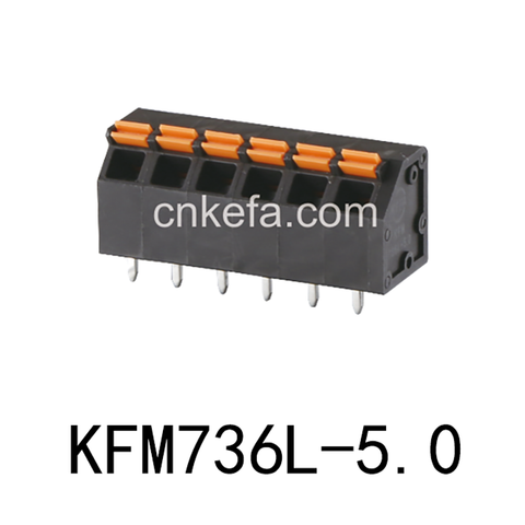 Bloco terminal tipo mola KFM736L-5.0
