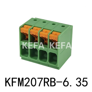 KF207RB-6.35 Bloco terminal tipo mola