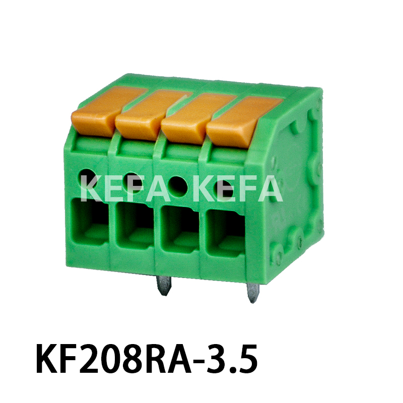 KF208RA-3.5/3.81 Bloco terminal tipo mola
