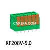 KF208V-5.0/5.08 Bloco terminal tipo mola